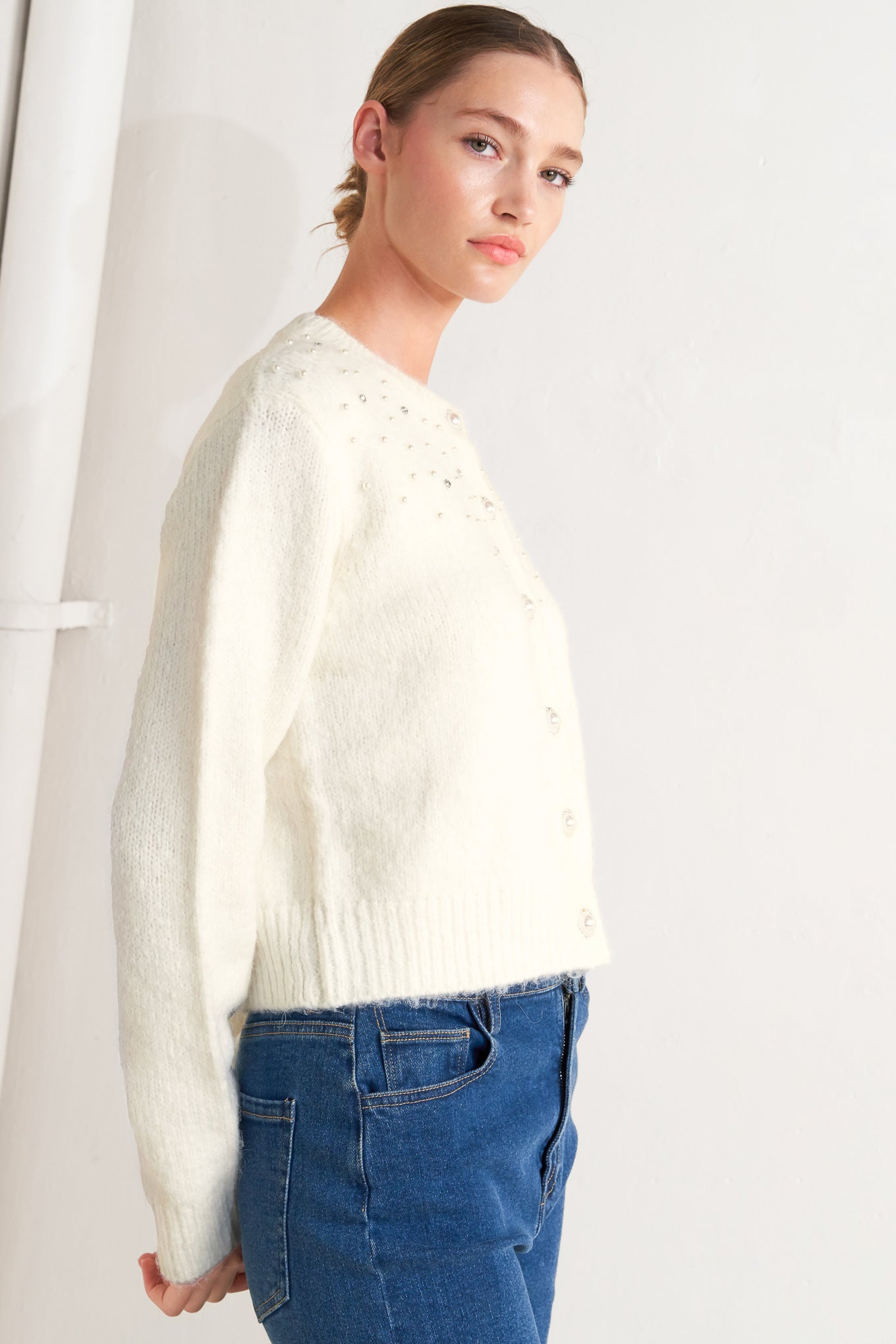 ANGEL TOUCH SWEATER KNIT CARDIGAN Flying Tomato